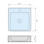 RONDO 400 Solid Surface Basin